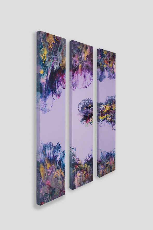 Purple Wind - Triptych (SOLD)