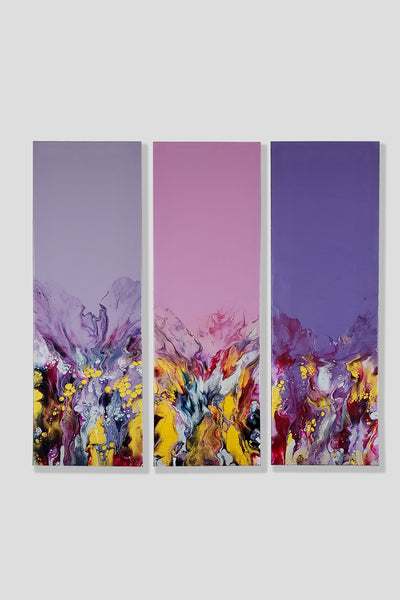 Shades of Purple - Triptych