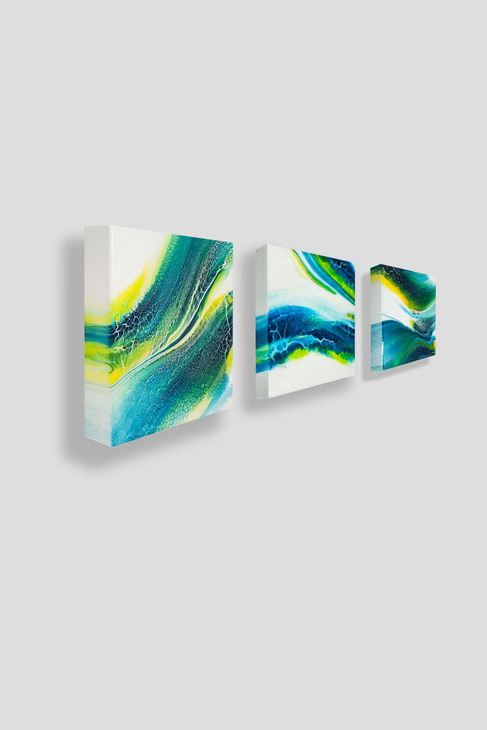 Green Wave - Triptych