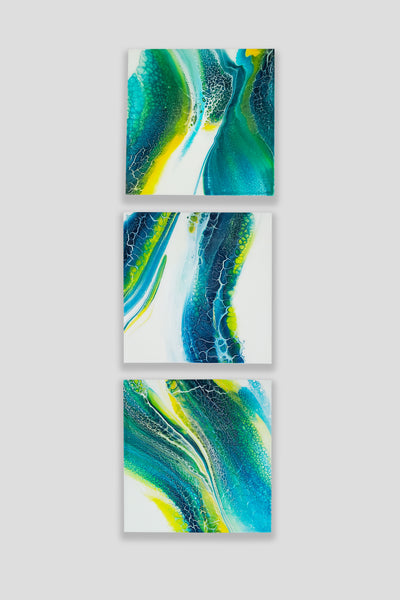 Green Wave - Triptych